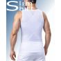 Body Shaper Zipper shirt for men. Effectively smooths out 'love handles' and creates a slimmer silhouette.