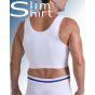 Slim Fit Binder borstcompressie shirt wit achteraanzicht comfortabel design
