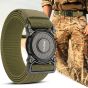 Militaire werkriem groen metalen gesp