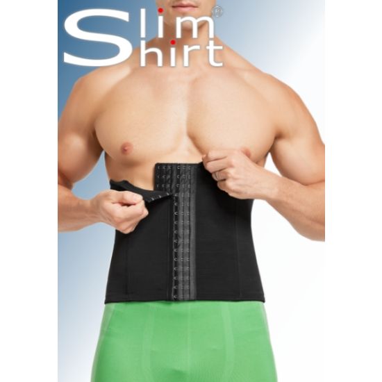 In zes standen verstelbare heren buikband voor een slanker figuur en gecorrigeerde love handles.